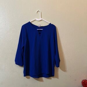Chic Blue Blouse